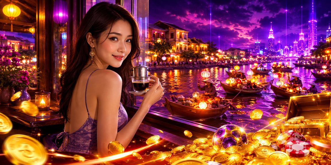 Người chơi thưởng thức trò chơi slots tại Hội An